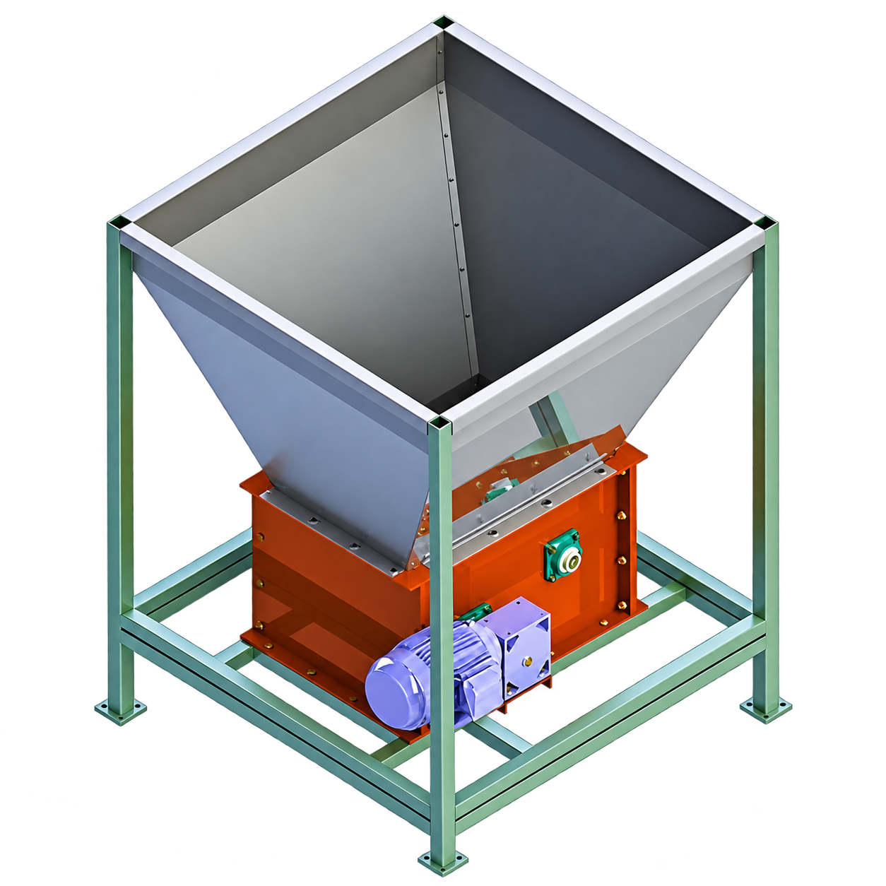 Projeto de equipamento industrial desenvolvido pela VSI, sem fundo branco